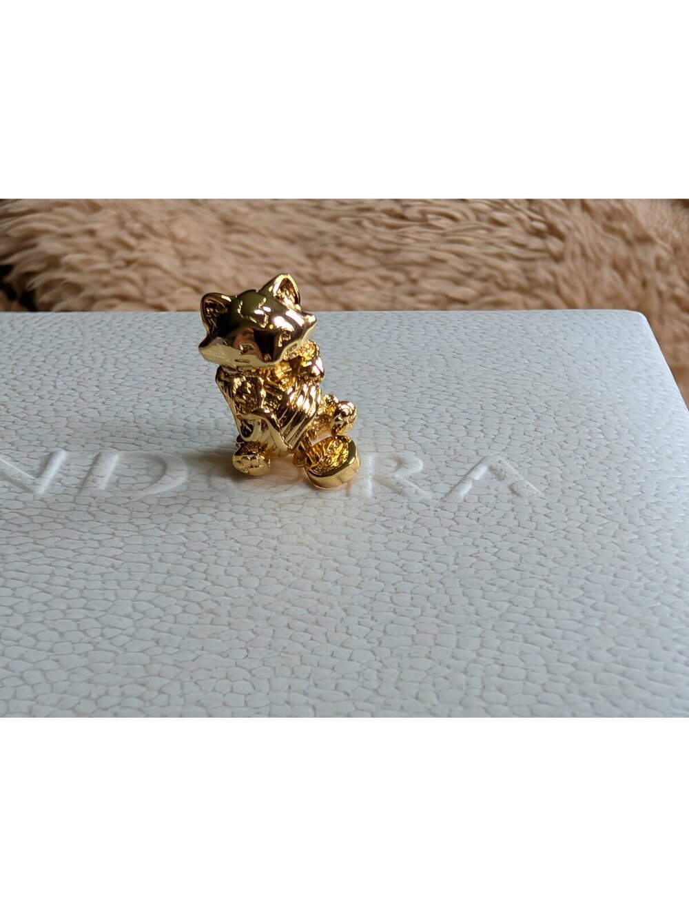 Pandora charm bead cat